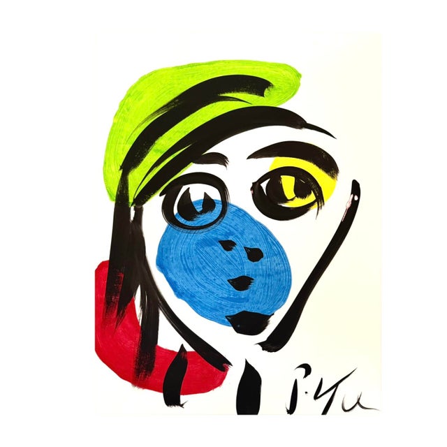 Abstract Peter Keil Paintings, Unframed, Set of Three For Sale - Image 3 of 6