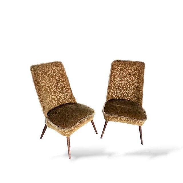 Mid-Century Modern Cocktail Chairs, 1950s, Set of 2 For Sale - Image 3 of 7
