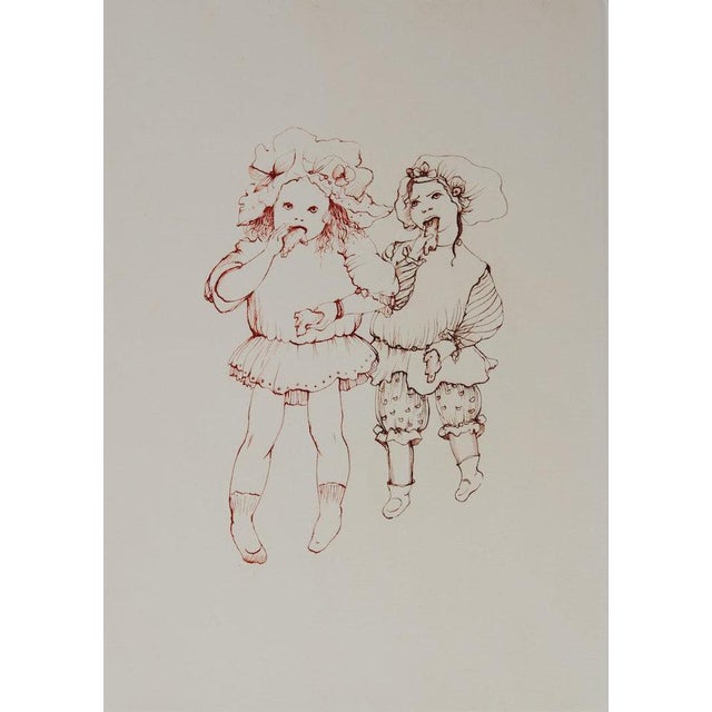 Modern Léonor Fini, Les gourmandes, Etching For Sale - Image 3 of 6