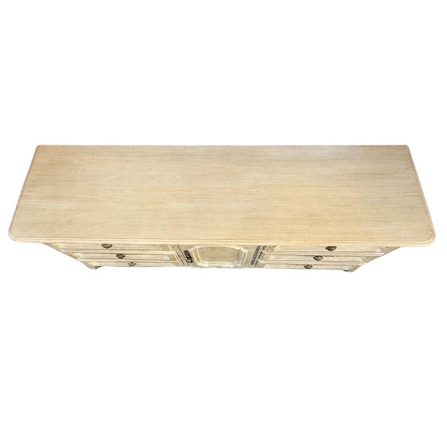 1970s Drexel French Provincial Cabernet Blanc 9 Drawer Dresser / Credenza For Sale - Image 11 of 13