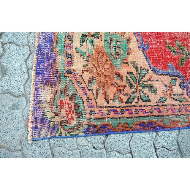 1960s Oversize Wool Bohemian Turkish Rug For Sale - Image 4 of 11