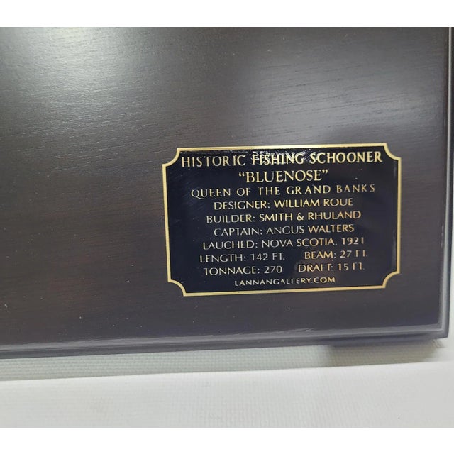 Wood Half Model of the Fishing Schooner Bluenose For Sale - Image 7 of 12