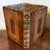 Antique 19th century French leather bound book form library waste paper basket or box for the desk. Made from two leather...