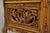 Vintage French Baroque Style Carved Wood & Glass Curio China Display Cabinet For Sale - Image 11 of 16
