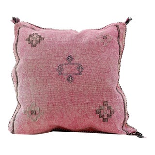 Moroccan Sabra Cactus Silk Pillow Cover For Sale
