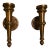 Antique E F Caldwell Style Bronze Pair Torchieres For Sale