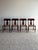 American 1960s Vintage Sculpted Mahogany Dining Chairs With Cane Seats, Set of 4 For Sale - Image 3 of 15