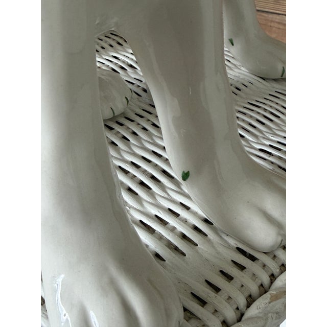 Ceramic Pair of Mid-Century Italian Ronzan Ceramic Boxer Puppy Figures For Sale - Image 7 of 12