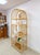 Vintage Arched Rattan Wicker Bamboo Shelf Hollywood Regency Coastal 5 Shelves For Sale - Image 15 of 15