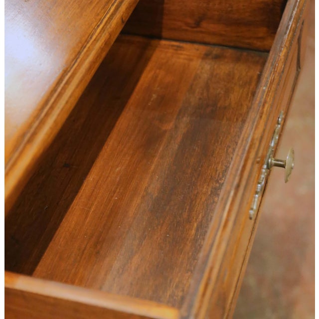 Mid-Century French Louis XV Carved Oak Four-Door Enfilade Buffet With Drawers For Sale - Image 9 of 15