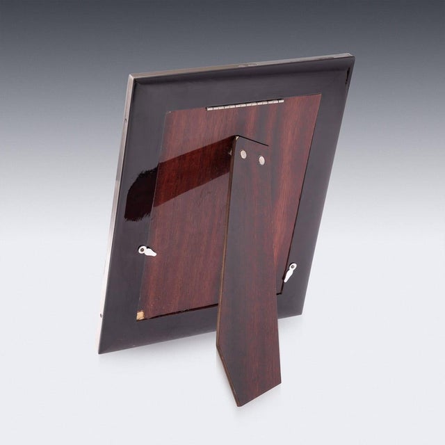 Vintage Italian Silver Plated-Photograph Frame from Gucci, 1920s For Sale - Image 3 of 10