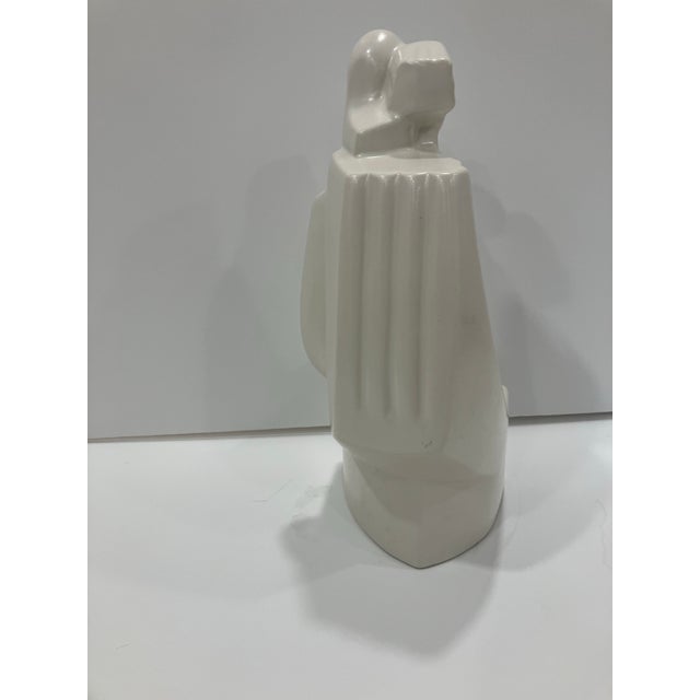 80’s Art Deco Style Figural Sculpture For Sale - Image 4 of 6
