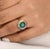Natural 3.46 cts Zambian emerald and 1.46 cts Rainbow sapphire ring in 18k gold For Sale - Image 18 of 18