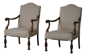 Early 20th Century Art Nouveau Danish Easy Chairs, 1920s, Set of 2