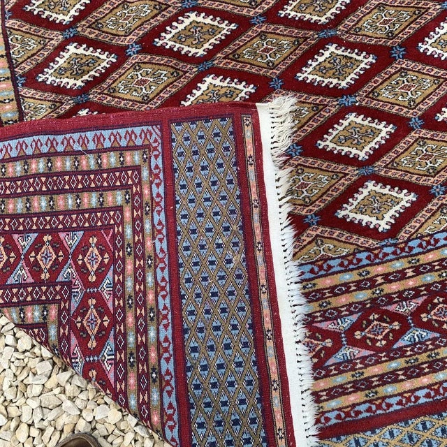 Vintage Wool Bukhara Rug, 1930s | Chairish