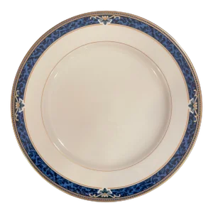 Dinner Plate in Chadwick Pattern by Wedgwood From the Embassy Collection, 1990s
