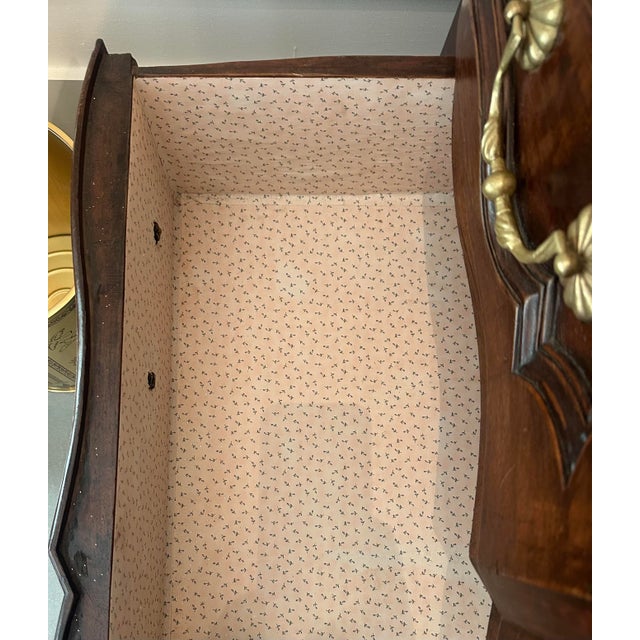1930s Antique Walnut Commode For Sale - Image 5 of 6