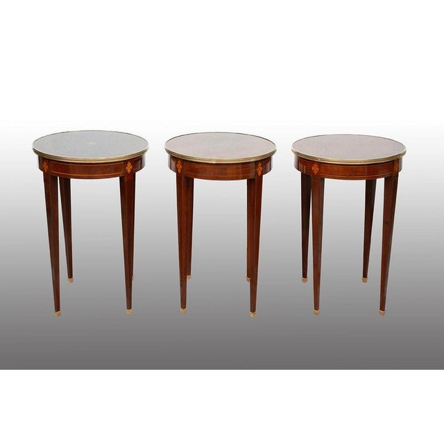 Napoleon III Tables. France, Early 20th Century, Set of 3 For Sale - Image 6 of 6