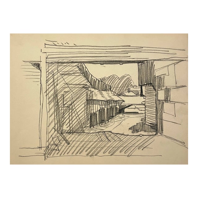 1940s Norman Kent Canal Scene For Sale