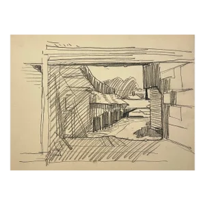 1940s Norman Kent Canal Scene