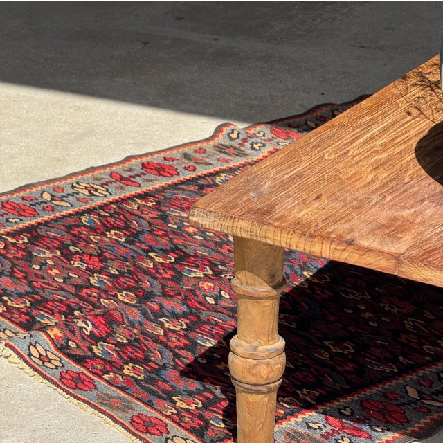 Textile Vintage Middle Eastern Rug with Pink and Blue Floral Patterns, 1980s For Sale - Image 7 of 18