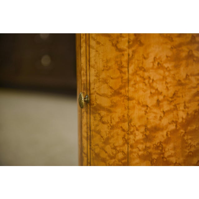 Empire-Style Side Table in Speckled Maple with Bluestone Top, 1800s For Sale - Image 5 of 13