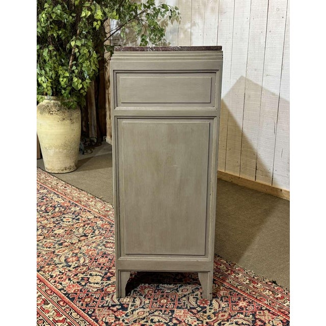 Art Deco Sideboard in Walnut, Oak and Marble Top For Sale - Image 12 of 18
