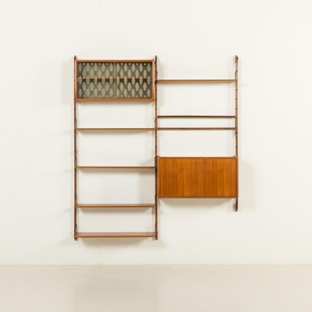 Ergo Wall Unit with Hidden Desk, Norway, 1960s For Sale - Image 4 of 16