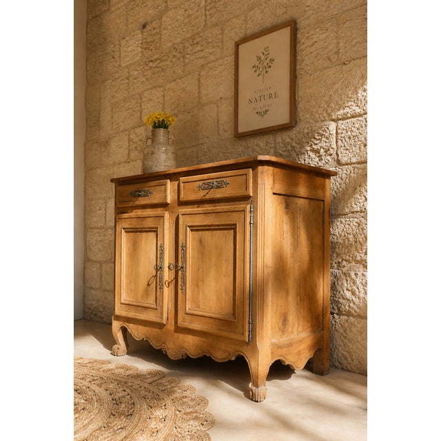 Wood French Farmhouse Wooden Sideboard For Sale - Image 7 of 9