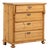 19th Century Danish Waxed Pine Chest of Four Drawers For Sale