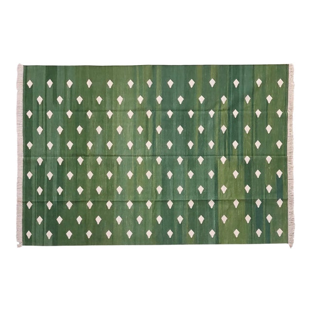 Elin Rug, 13x18, Green For Sale