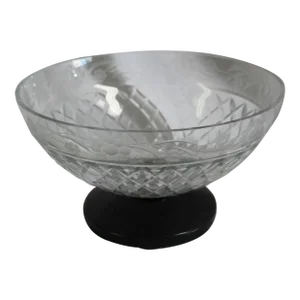 Mid-Century Modern Crystal Centerpiece Bowl