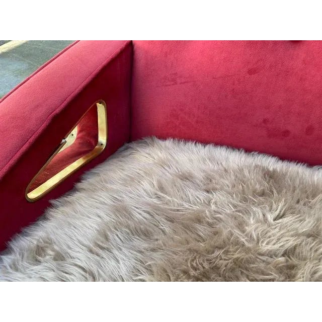 1950s Exuberant Maurice Mourra Mid-Century Sofa For Sale - Image 5 of 10