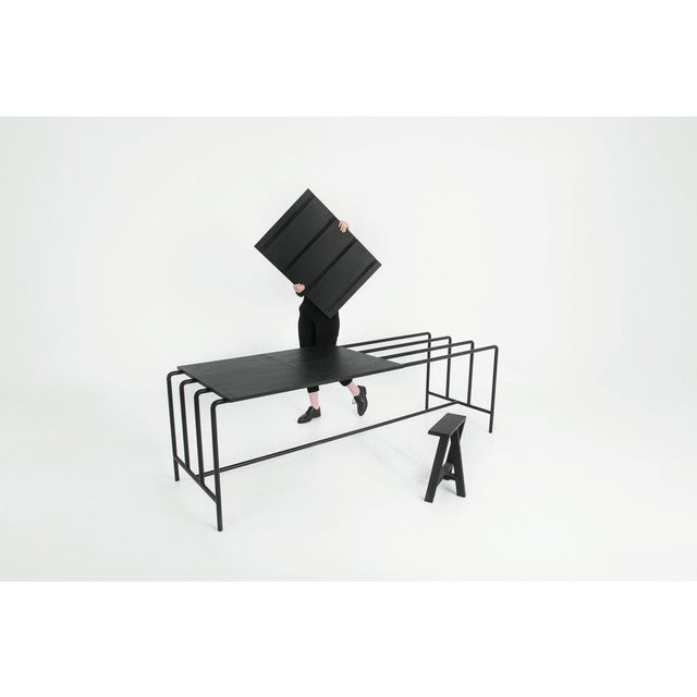 Wood Abacus Table by Pierre-Emmanuel Vandeputte For Sale - Image 7 of 18