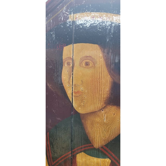 Brick Red English Naval Full Length Portraits of a Sailors 19th Century For Sale - Image 8 of 11