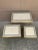 Wood Italian Greek Key Nesting Tables in Aged Silver Leaf & Gilt, Set of Three For Sale - Image 7 of 13