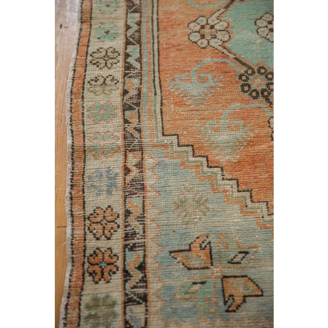 Textile Vintage Distressed Oushak Rug Runner - 2'9" x 5'1" For Sale - Image 7 of 9