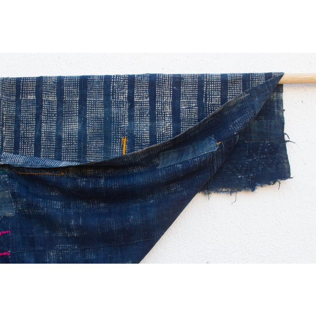 Nomad's Loom Indigo Mud Cloth Throw For Sale In Los Angeles - Image 6 of 7
