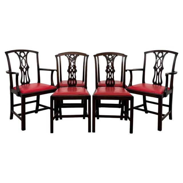 18th Century Georgian English Mahogany Dining Chairs, Set of 6 For Sale - Image 10 of 10