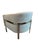 Restoration Hardware Reginald Chair in an Italian Gray Weave and Chrome Base For Sale In Charleston - Image 6 of 11