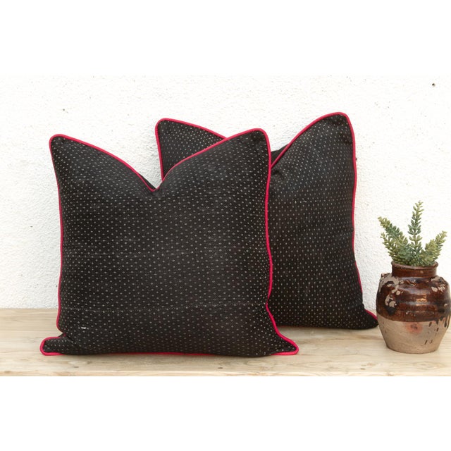 Woven in Gujarat, western India, from antique Mashru, the traditional silk-warp, cotton-weft cloth prized for its lustrous...