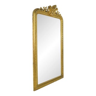 Antique French Louis Philippe Giltwood Mirror For Sale