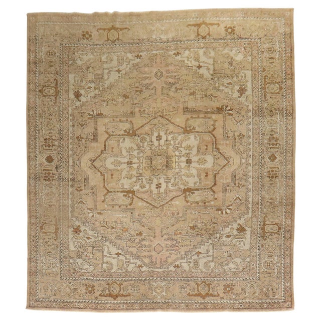 Late 20th Century Neutral Indian Room Size Rug For Sale - Image 15 of 18