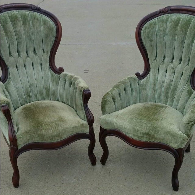 Victorian Antique Parlor Chairs Chairish