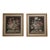 Pair Irish Framed Floral Tapestry Art For Sale