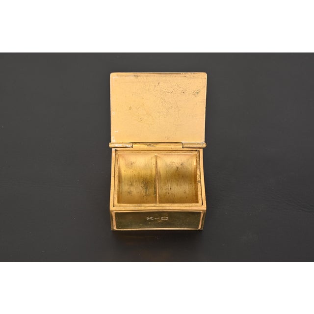 Tiffany Studios New York Bookmark Bronze Doré Stamp Box For Sale In South Bend - Image 6 of 12
