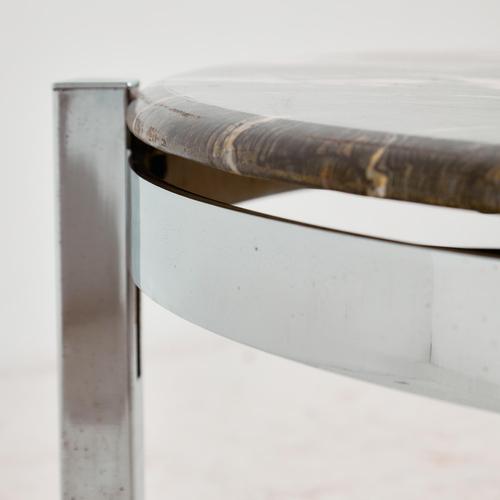 Coffee Table with Stone Top, 1970s For Sale - Image 6 of 12