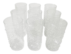 Vintage Hobnail Glasses from Texaco 1960s, Set of 9