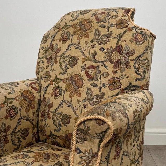 Antique 19th Century Victorian Mahogany Wingback Armchair For Sale - Image 10 of 13