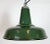 Industrial Green Enamel Factory Pendant Lamp, 1960s For Sale - Image 6 of 16